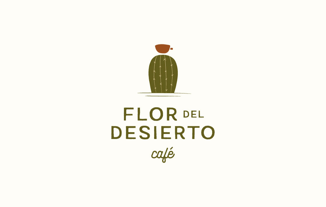 Logotipo de Flor del Desierto, por Graycat Design Studio