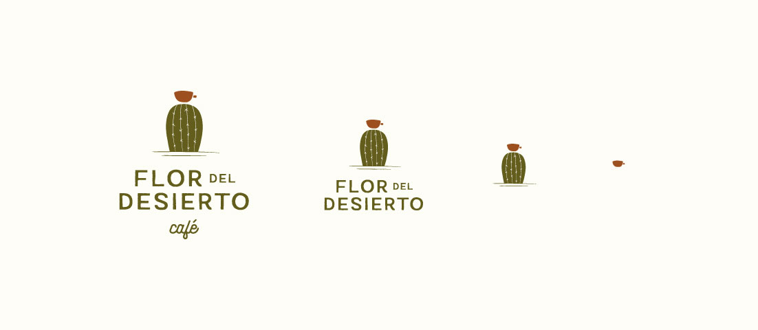 Logotipo de Flor del Desierto, por Graycat Design Studio