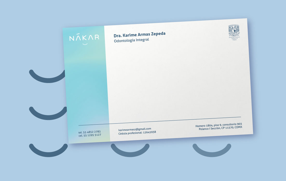 Diseño de receta de Nákar, por Graycat Design Studio